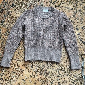 Women’s Prada Marled Blue/Purple/Gold Wool/Cashmere Crewneck Sweater